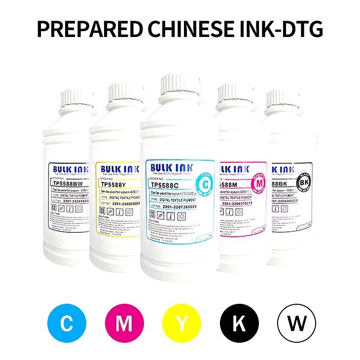 DTG ink for direct jet printing machine